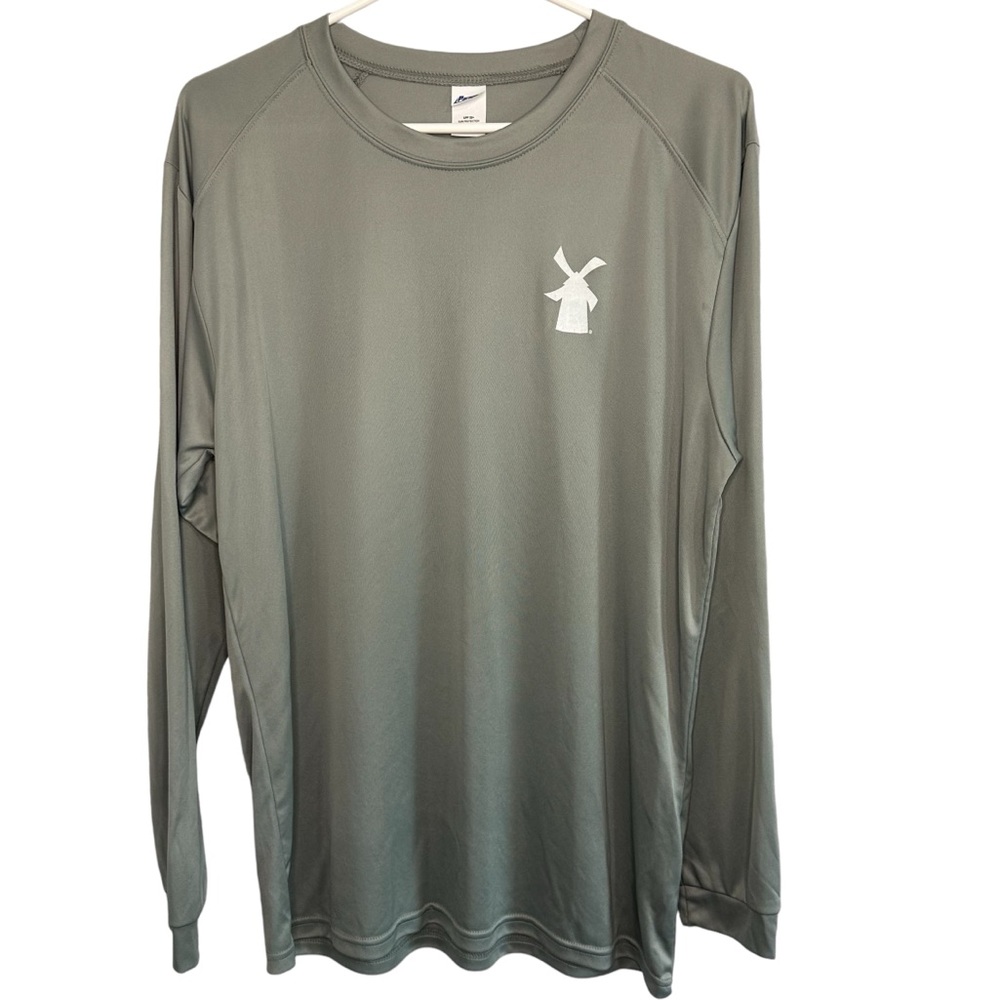 Dutch Bros MEDIUM+XXXL Gray Long Sleeve Dri-Fit Windmill DB 1992